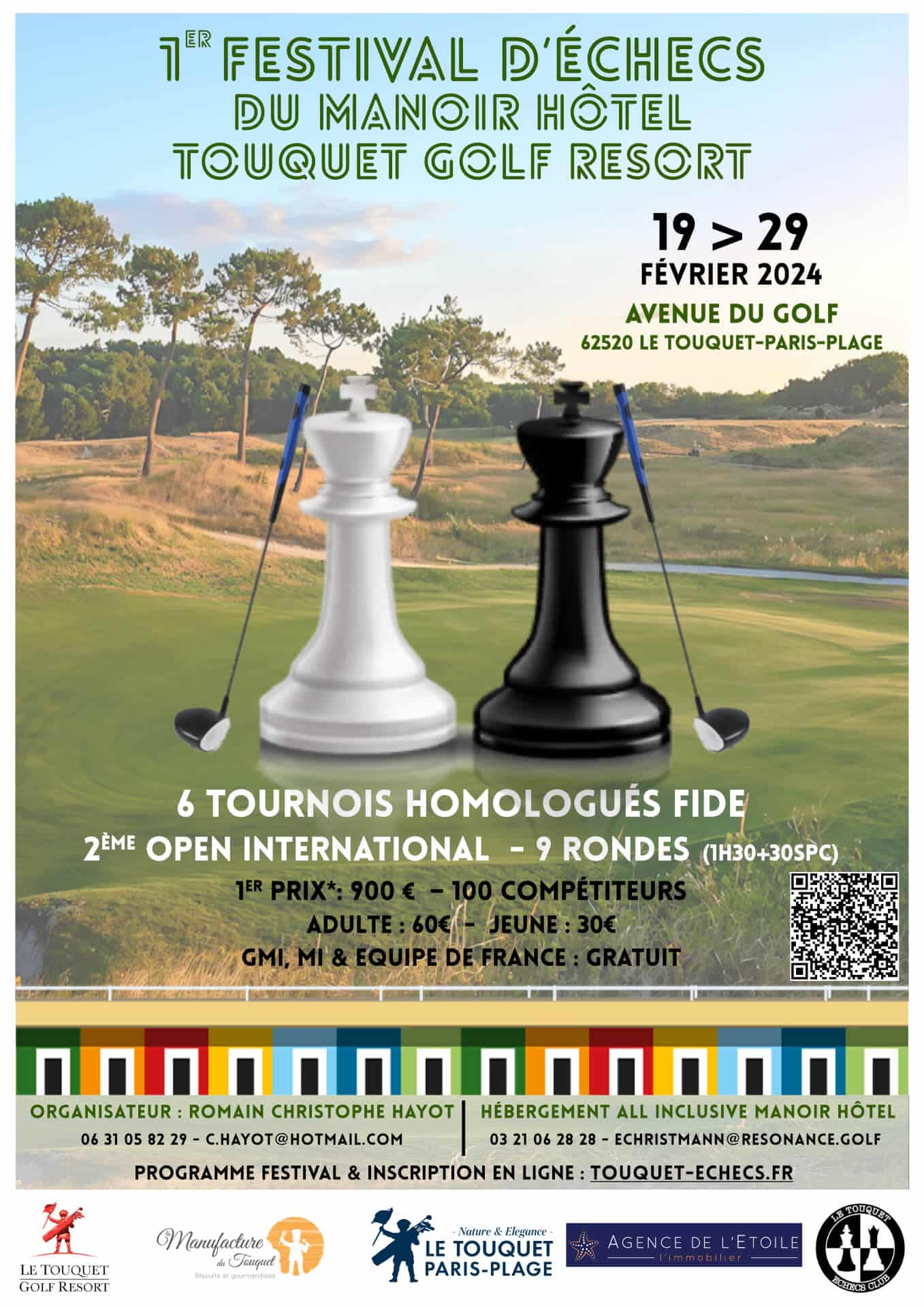 Lire la suite à propos de l’article 1er Festival d’Echecs du Manoir Hôtel Touquet Golf Resort